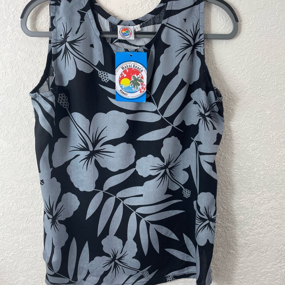 Makai Beach NWT Sleeveless Aloha Tank Top Sz L